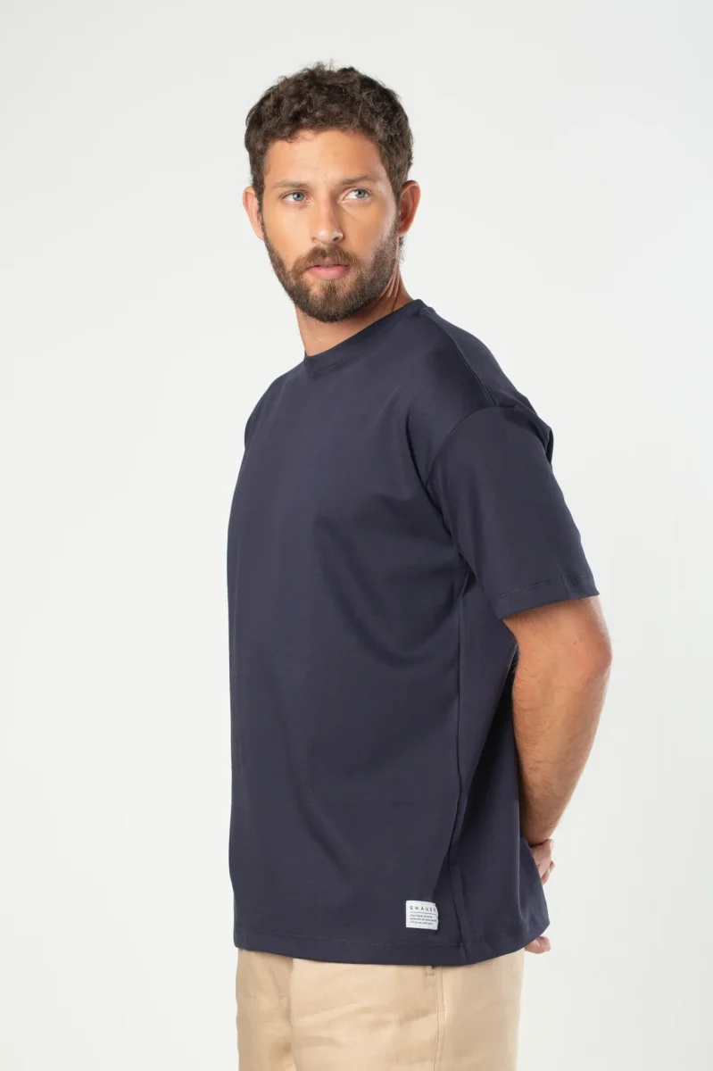 Camiseta Interlock de Pima 2.0 - Azul - Image 2