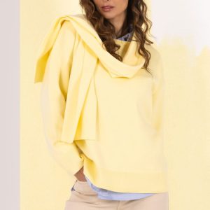 Camisola de malha com efeito cachecol Ferrache