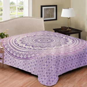Colcha Multiusos Mandala Lilás
