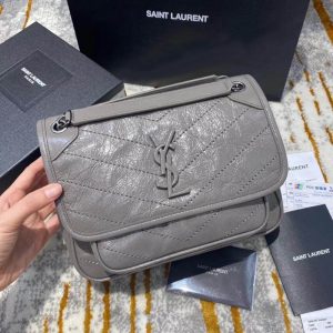 YSL Saint Laurent Niki Baby em couro vintage vintage 533037