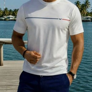 T-shirt Branca Linear Horizonte Seissa