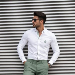CAMISA SMK BRANCO COM VERDE