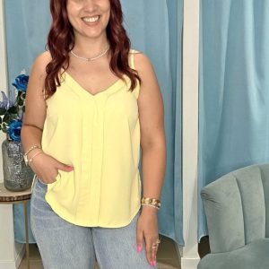 Top amarelo Silvina Campos
