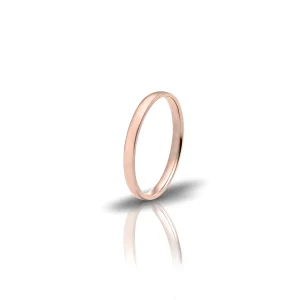 Aliança Ondulada 2 MM Ouro Rosa 19.25 kt