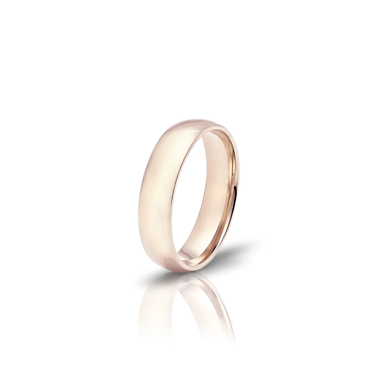 Aliança Ondulada 5 mm Ouro Rosa 19.25 kt - Image 2