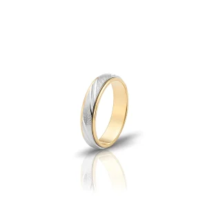 Aliança  Bicolor ouro 19.25kt AL46.25.17