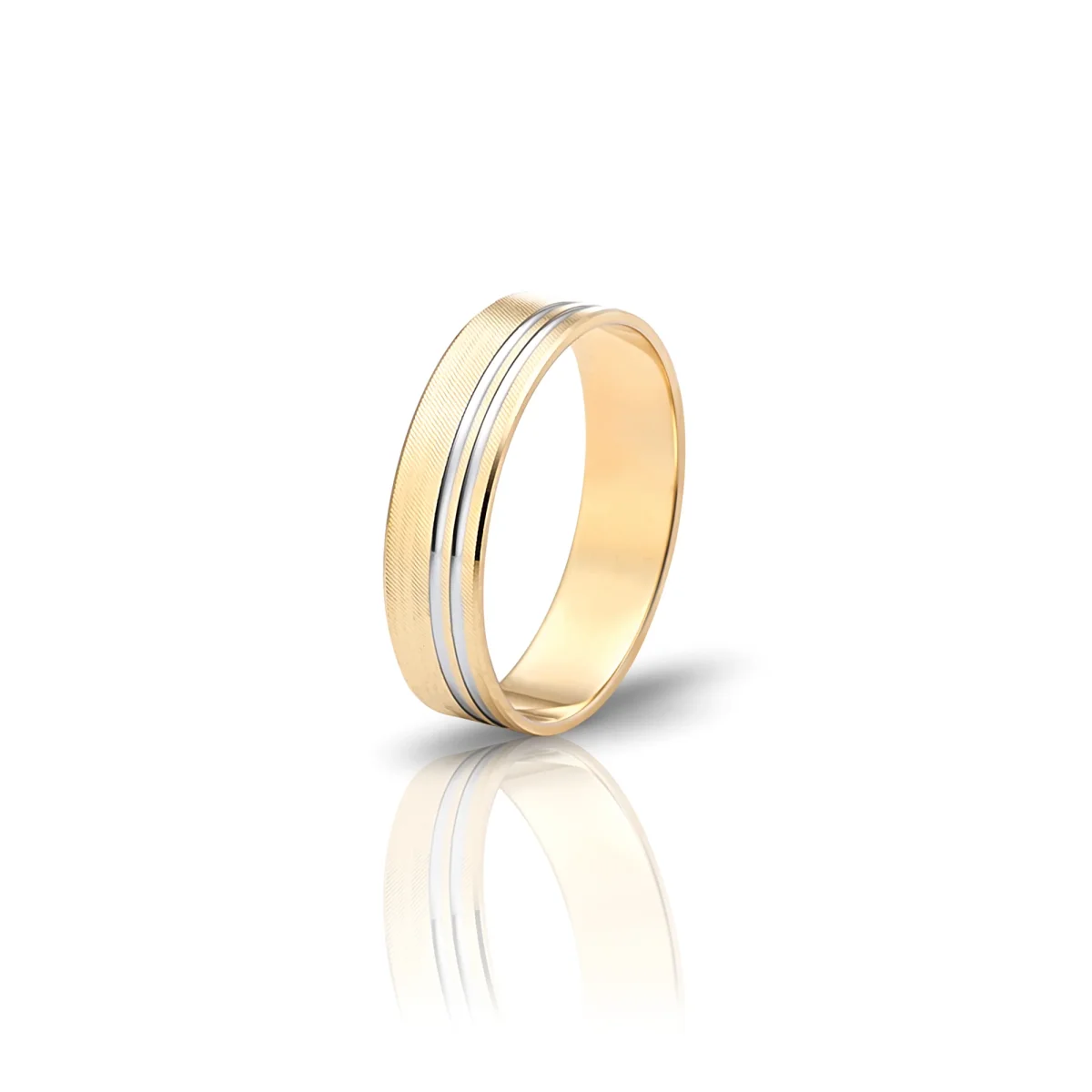 Aliança Ouro Amarelo Lapidada 19.25kt AL46.5.65-3.5-27.60-5 - Image 2