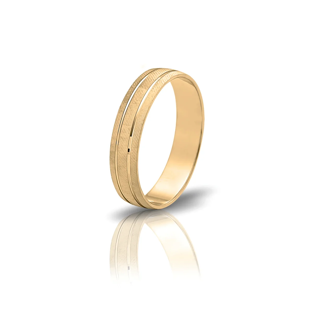 Aliança Ouro Amarelo Lapidada 19.25kt AL46.7485-4-27.20-5 - Image 2