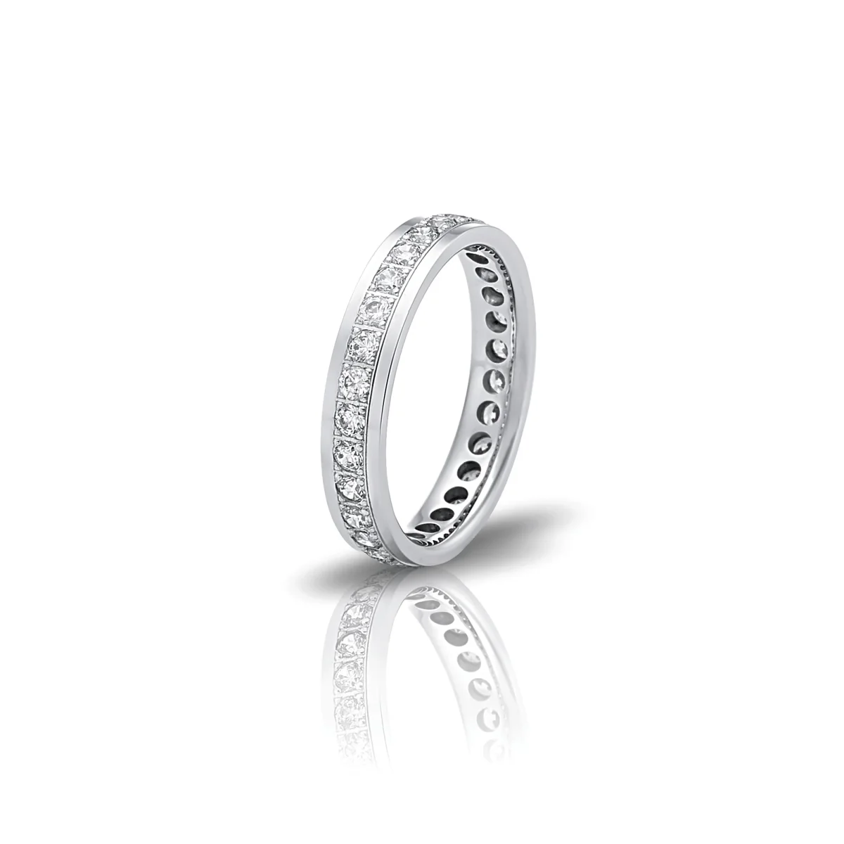 Aliança Ouro Branco e Zircónias 19.25 kt AL46.89641B-4.6-74.20-4 - Image 2