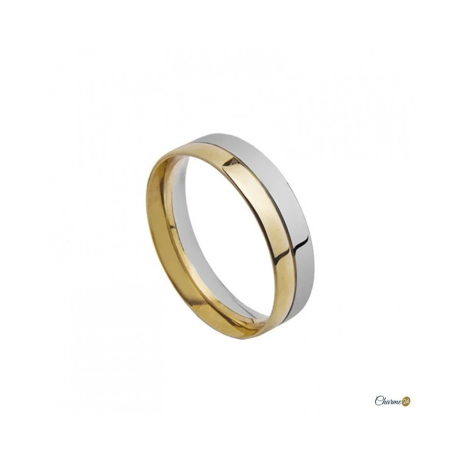 Aliança Bicolor 5 MM Ouro 19.25kt FLA-2AU8903A-74