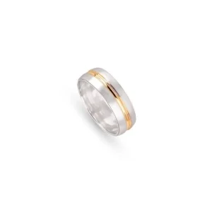 Aliança Romantis Bicolor Ouro 19.25 kt ALR3830A
