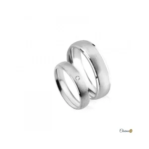 Conjunto Alianças Statement em Prata 925 Fla-1AL-MF67