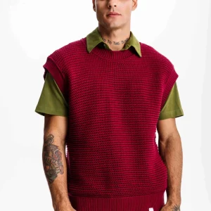 Colete Tricot Rei - Vermelho