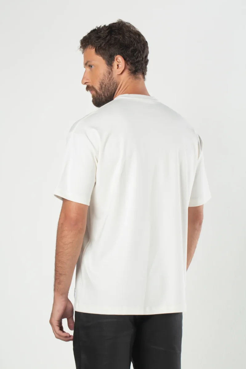 Camiseta Interlock de Pima 2.0 - Off White - Image 4